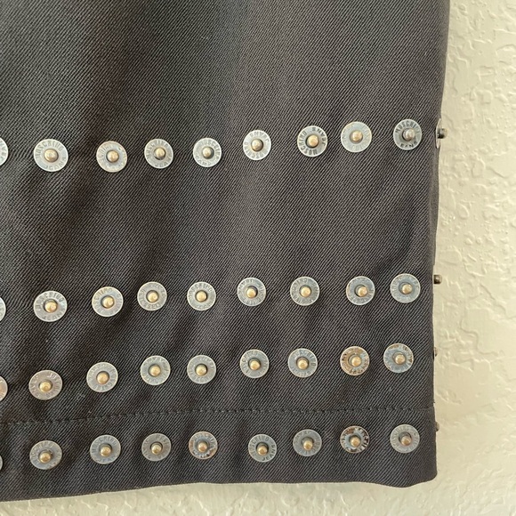 Moschino Jeans Grommet Skirt Size 4 - Picture 7 of 9